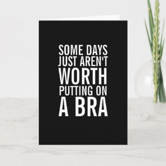 Bra Worthy Days Ahead Get Well Soon Greeting Card