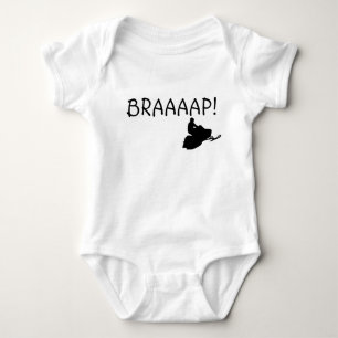 "BRAAAAP!" Infant Snowmobile Baby Bodysuit
