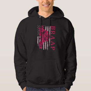 Braap Dirt Bike Motocross Rider Girls Pink Usa Ame Hoodie