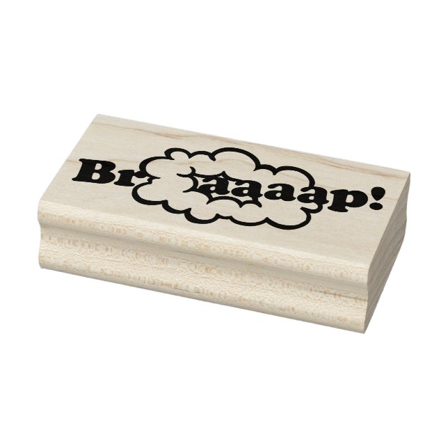 Braap! Smoke Ring 2-Stroke Engine Dirt Bike Sound Rubber Stamp (Stamp)