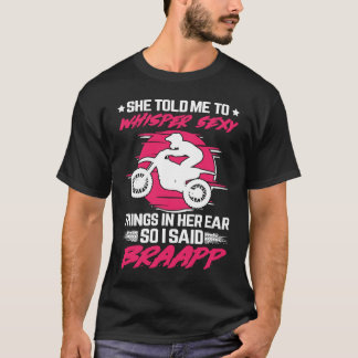 Braapp dirt biker motorbike motocross 2 stroke dir T-Shirt