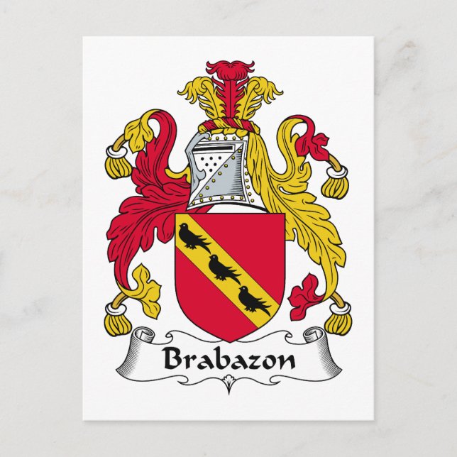 Brabazon Family Crest Postcard (Front)
