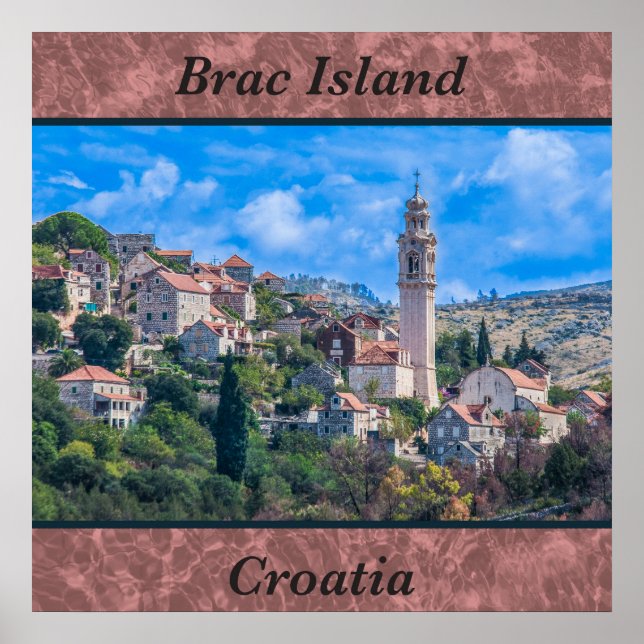 Brac Island Croatie Poster photo (Devant)