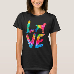 Bracco Italiano Tie Dye Love Dog Mom Dad T-Shirt