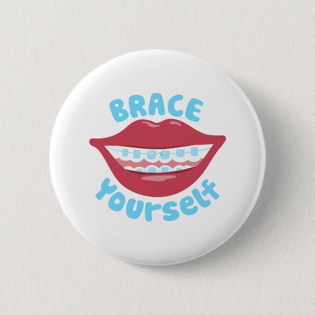 Brace Yourself 2 Inch Round Button (Front)