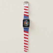 American Flag Apple Watch Band - Patriotic Stars a