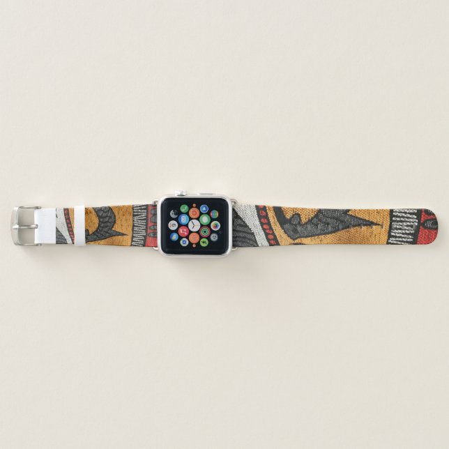 Bracelet Apple Watch Bande de montre africaine de tissu pour la