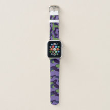 Camouflage abstrait vert violet et bleu