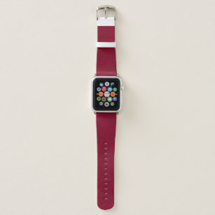 Bracelet Apple Watch Couleur solide bordeaux