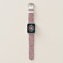 Élégant Blush Rose Whimsical Apple Watch Band
