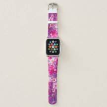 Pink Floral Mash Apple Watch Band