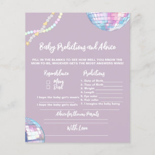 Bracelet baby shower Advice for new parents game