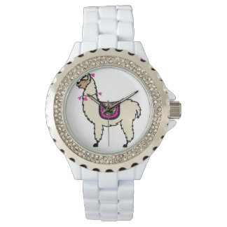Bracelet blanc Llama montre