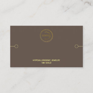 Bracelet Display Add Your Logo Brown Business Card