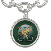 Drôle girafe vélo
