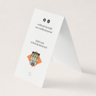Bracelet Necklace Display Price Tag with QR & Logo