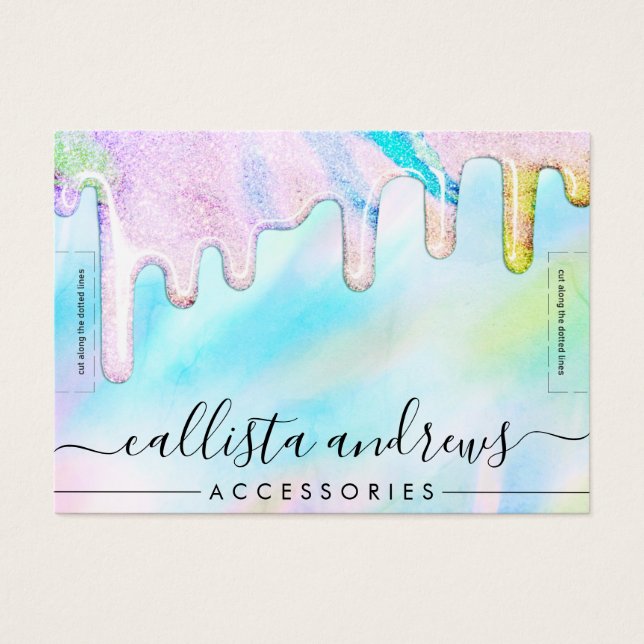 Bracelet Parties scintillant Holographique Sea Gre (Devant)