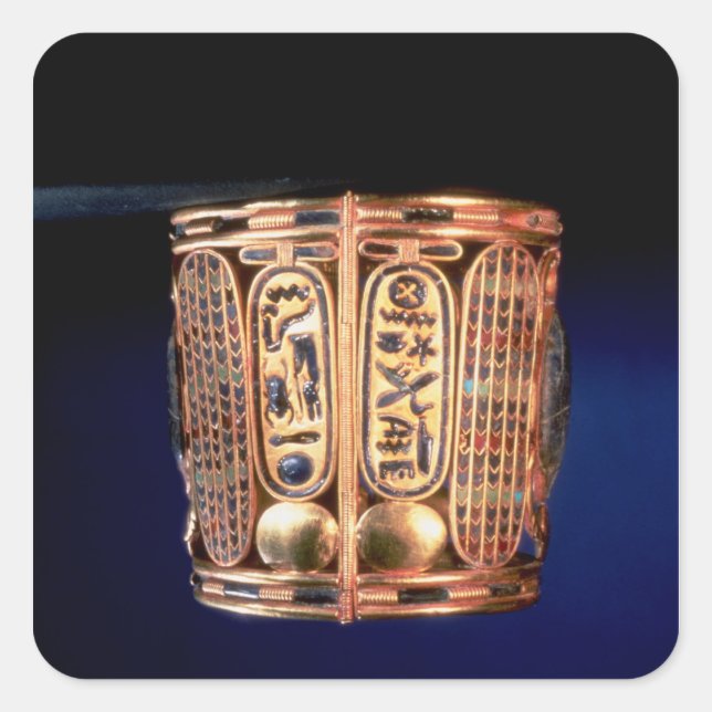 Bracelet with the cartouche of Psusennes I Square Sticker (Front)