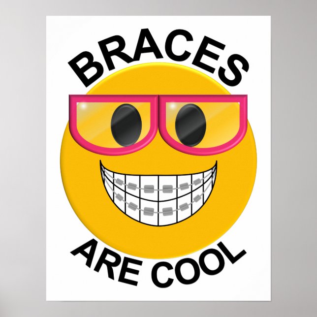 Bracelets sont Cool Dentist Poster Mur - Lunettes  (Devant)