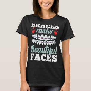 Braces Dental Orthodontic Colours Teeth Brush Assi T-Shirt