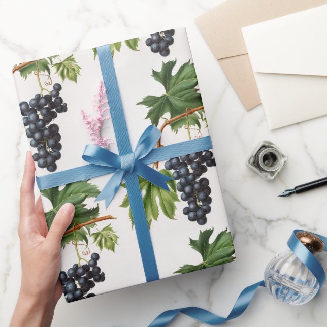 Brachetto grape by Giorgio Gallesio Wrapping Paper (Gifting)