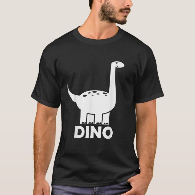 Brachiosaurus Brontosaurus Longneck Dinosaur Dino  T-Shirt (Front)