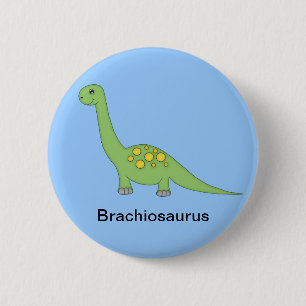 Brachiosaurus Dinosaur 2 Inch Round Button