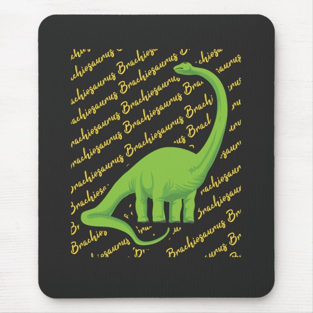 Brachiosaurus Dinosaur Mouse Pad (Front)