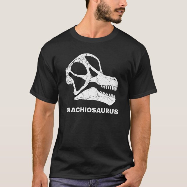 Brachiosaurus Fossil Skull Dinosaur Bones  Brachio T-Shirt (Front)