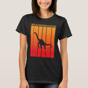 Brachiosaurus Shadow Silhouette At Sunset T-Shirt