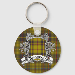 Bracken Tartan Shield Keychain