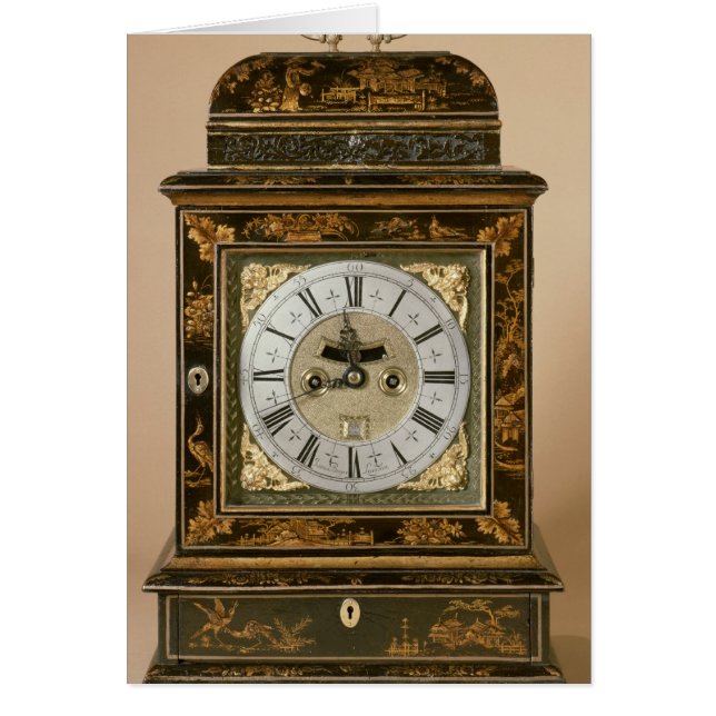 Bracket clock, movement by James Boyce, c.1705 (Front)