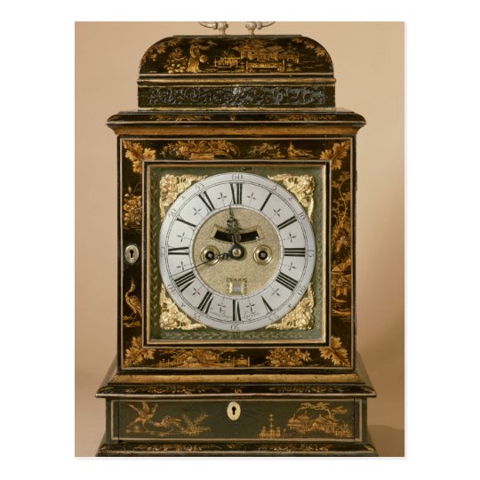 Bracket clock, movement by James Boyce, c.1705 Postcard