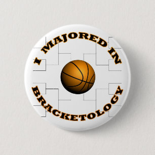 Bracketology 2 inch round button