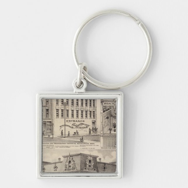 Brackett's Block, Minnesota Keychain (Front)