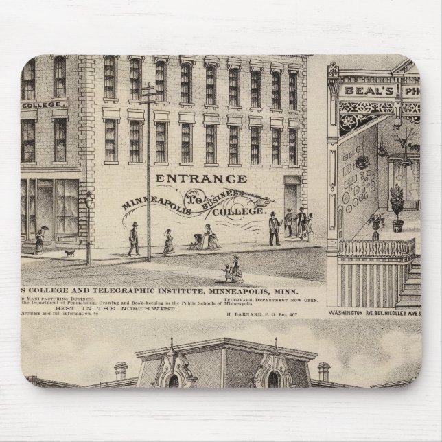 Brackett's Block, Minnesota Mouse Pad (Front)