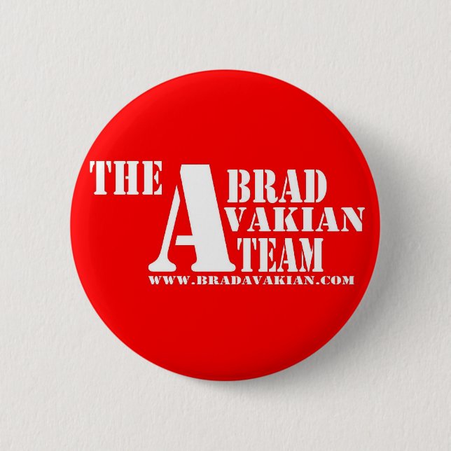 Brad Avakian Team 2 Inch Round Button (Front)