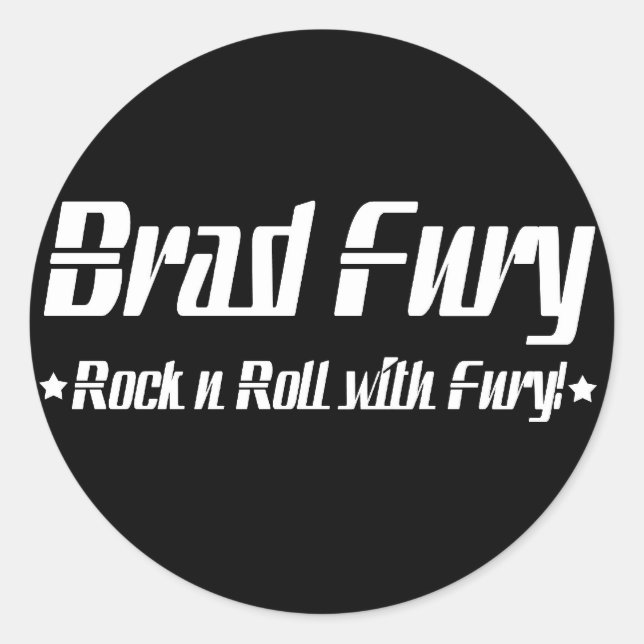 Brad Fury Stickers (Front)