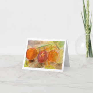 Brad Hines Fruit en Carte pour notes pastel