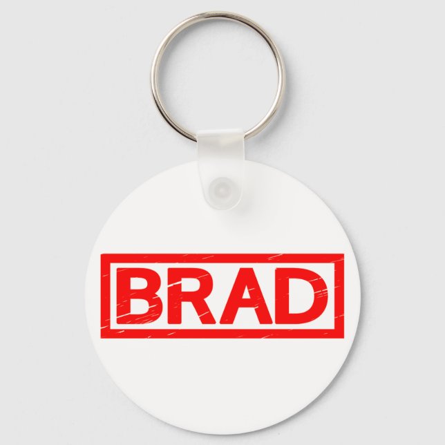 Brad Stamp Keychain (Front)