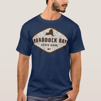 Braddock Bay State Park New York Tree Log Texture T-Shirt