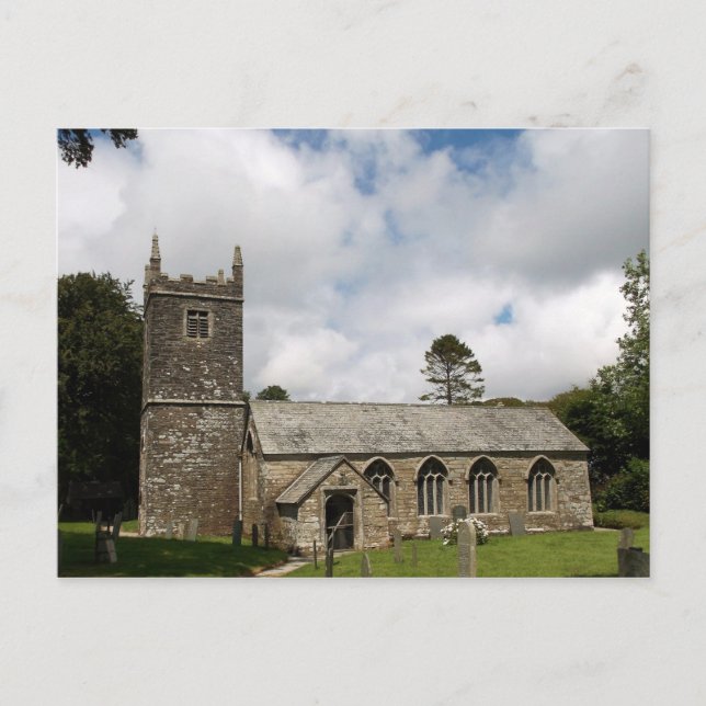 Braddock Church Cornwall England Postcard (Front)