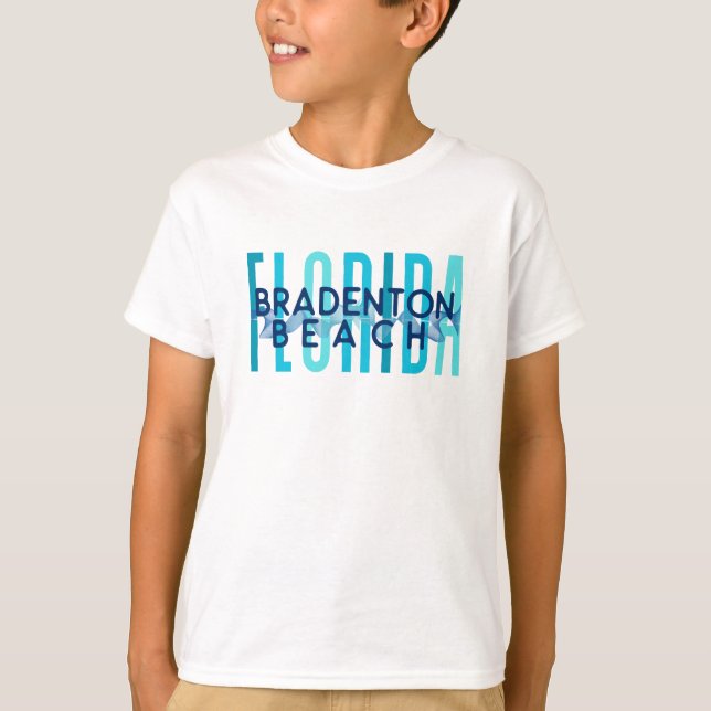 Bradenton Beach Florida (Ocean Waves) T-Shirt (Front)