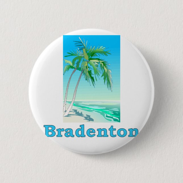 Bradenton, Florida 2 Inch Round Button (Front)