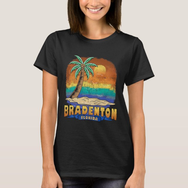 Bradenton Florida Vintage Distressed Souvenir  T-Shirt (Front)