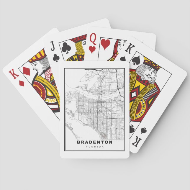 Bradenton Map Playing Cards (Back)