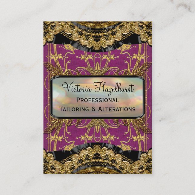Bradfordshire Lola Elegant Professional Business Card (Front)