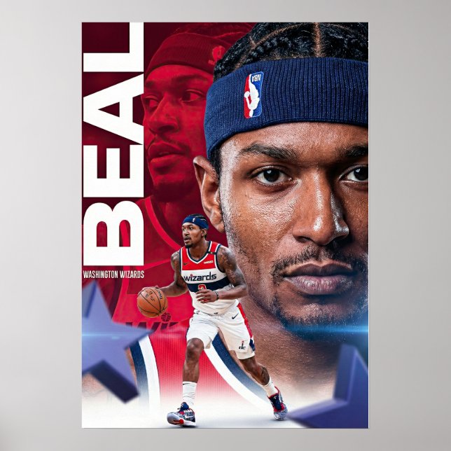  Bradley Beal | Washington Wizards All-Star Poster (Devant)