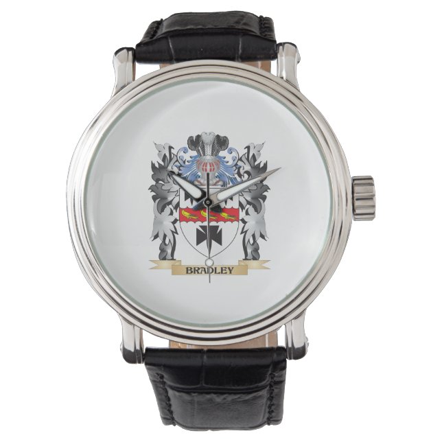 Bradley Coat of Arms - Family Crest Watch (Front)