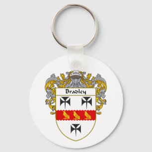 Bradley Coat of Arms (Mantled) Keychain